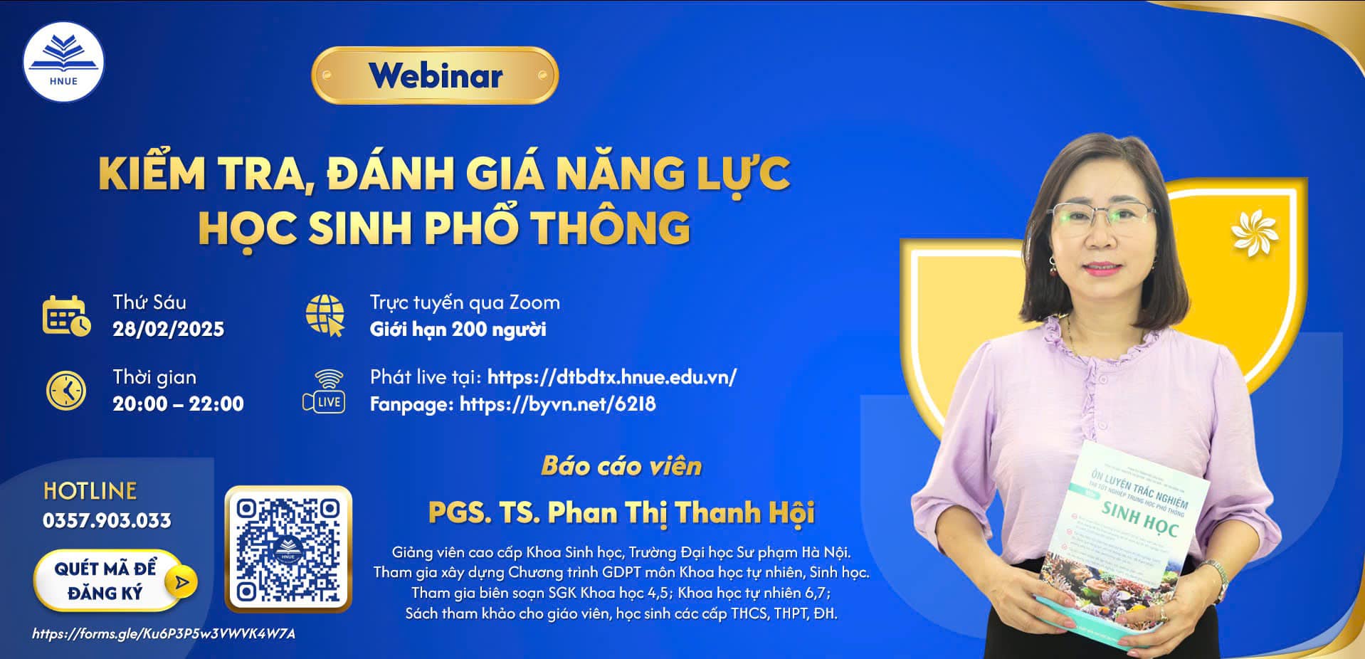KIỂM TRA, ĐÁNH GIÁ NĂNG LỰC HỌC SINH PHỔ THÔNG